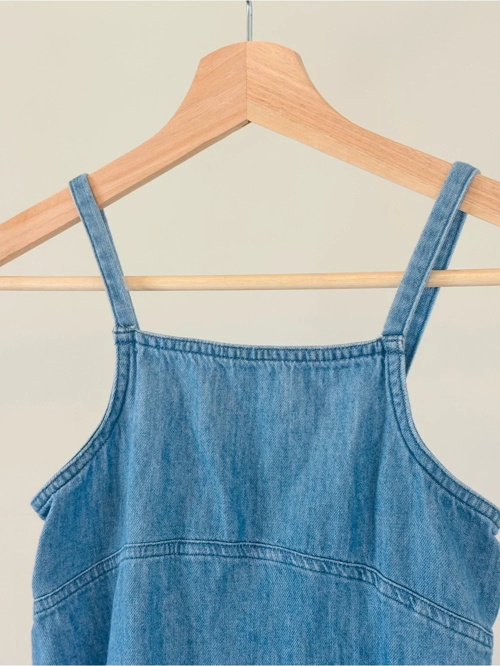Old Navy Kids, Denim Blue Jumper Dress | 100% Cotton | Size M (8)